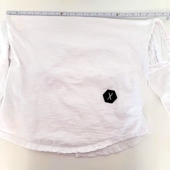 Polo Mano White Stripe Pleat Long Sleeve Shirt Size Large - Picture 9 of 11